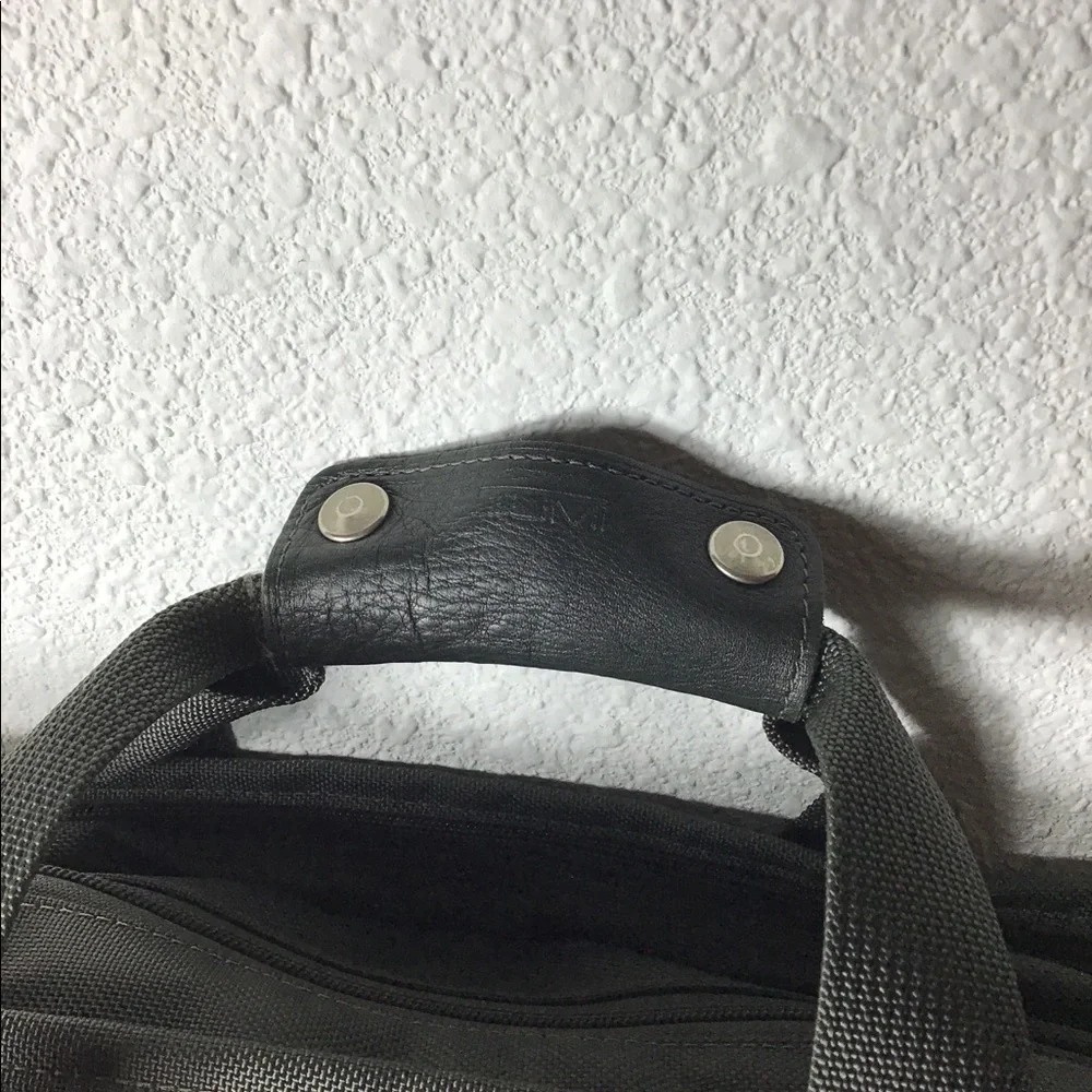 Tumi army green laptop bag